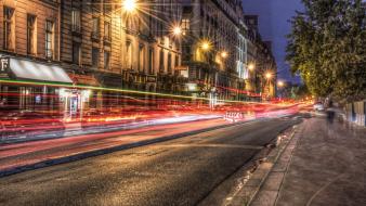 Paris cities city lights street wallpaper