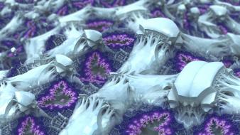 Abstract creep crystal fractals geometry wallpaper