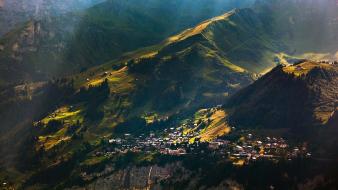 Alps letra switzerland cities forests wallpaper