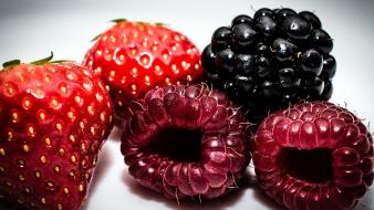 Berries blackberries food art fruits