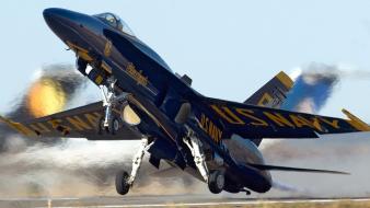 Fa-18 hornet aircraft angle attack blue angels wallpaper