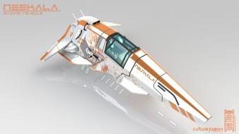 Futuristic vehicle wipeout digital art science fiction wallpaper