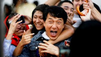 Jackie chan actors laughing wallpaper