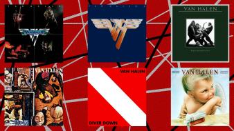 Rock band van halen albums cover art digital wallpaper