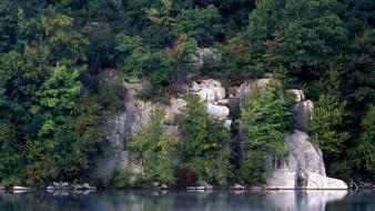 Usa cliffs forests lakes landscapes wallpaper