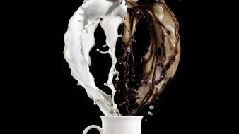 Chocolate colors milk wallpaper