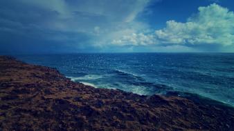 Clouds landscapes sea wallpaper