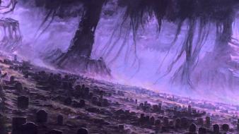 Deadwood artwork forests graves wallpaper