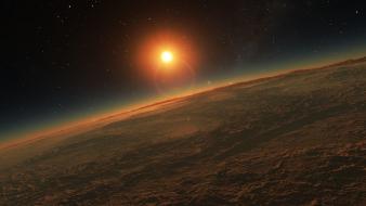 Digital art outer space wallpaper