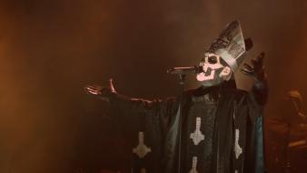 Ghost b.c. pope black metal brown wallpaper