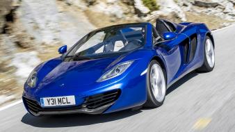 Mclaren blue cars mp4-12c spider wallpaper
