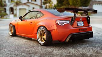 Scion fr-s cars orange vehicles wallpaper
