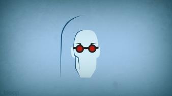 Comics mr. freeze blue background villians blo0p wallpaper