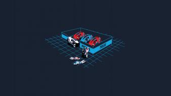 Humor police funny tron artwork wallpaper
