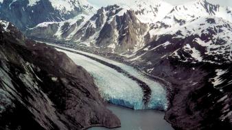 Ice mountains landscapes snow glacier wallpaper