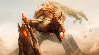 League of legends fantasy art malphite upscaled wallpaper