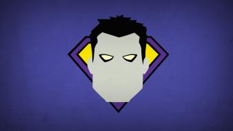 Minimalistic dc comics bizarro purple background villians blo0p wallpaper