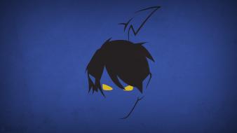 Minimalistic x-men superheroes nightcrawler blue background blo0p wallpaper