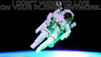 Outer space astronauts orbit professor farnsworth zero gravity wallpaper