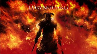 Scrolls v: skyrim dovahkiin dragonborn dawnguard dlc wallpaper