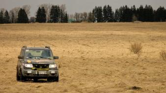 Trees cars grass fields uaz offroad russian russians wallpaper