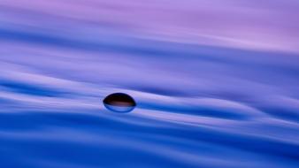 Water drop ripples macro wallpaper
