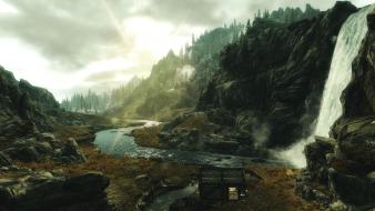 Water nature the elder scrolls v: skyrim wallpaper