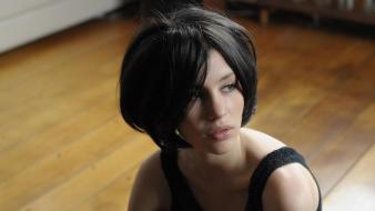 Women black hair wallpaper