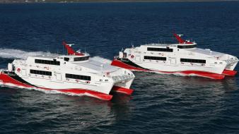 Catamaran sea ships wallpaper