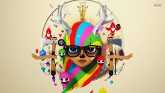 Deer hipster wallpaper