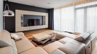 Furniture interior room wallpaper