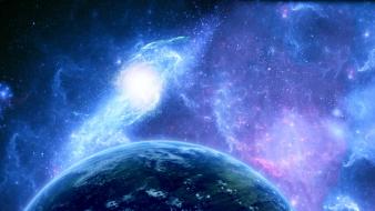 Galaxies outer space planets stars wallpaper