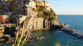 Italia italy manarola cities panorama wallpaper