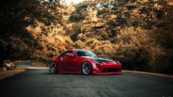 Nissan 350z cars red tuning wallpaper