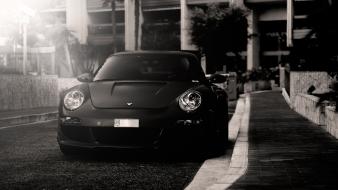 Porsche 911 carrera starcraft black and white cars wallpaper