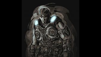 War black background epic games fan art wallpaper
